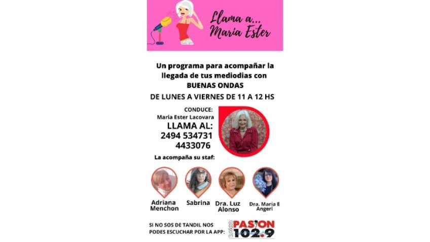 María Ester Lacovara vuelve a la radio